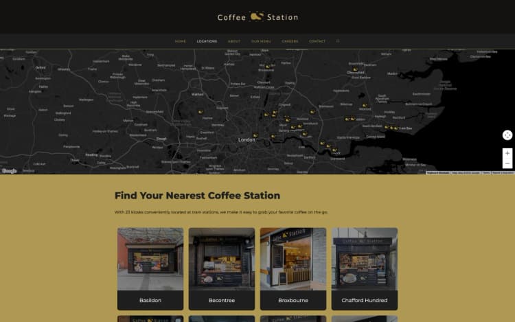 Coffee Station — Locations Page