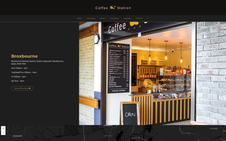 Coffee Station — Coffee Shop Page (Example)