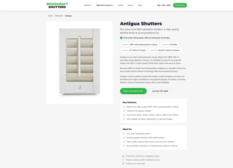 Woodcraft Shutters — 