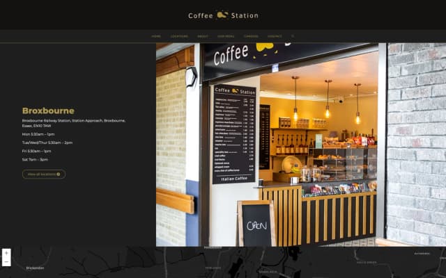 Coffee Shop Page (Example)