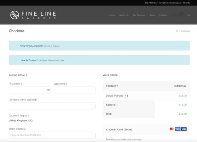 Basket Page (Checkout)