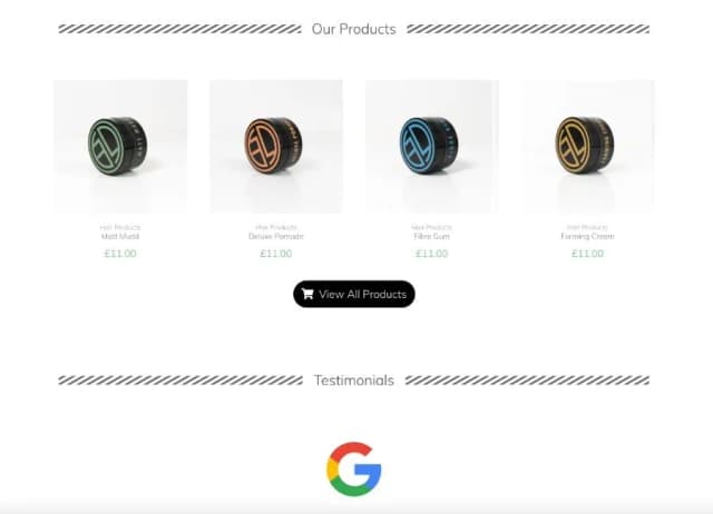 Homepage Products