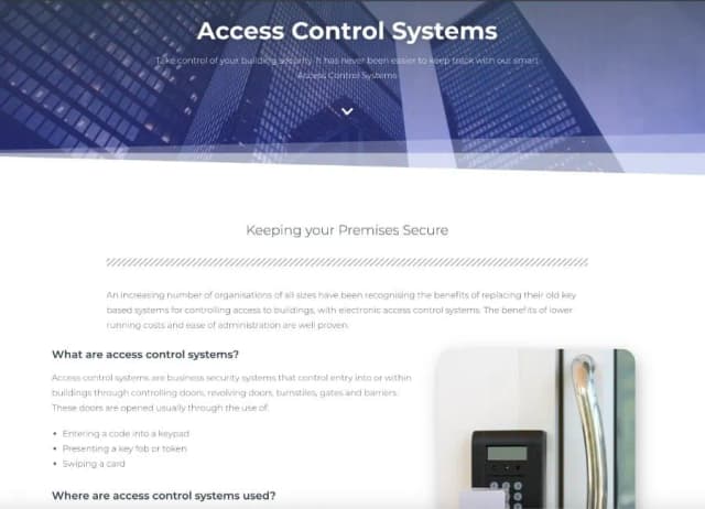 Access Control Page