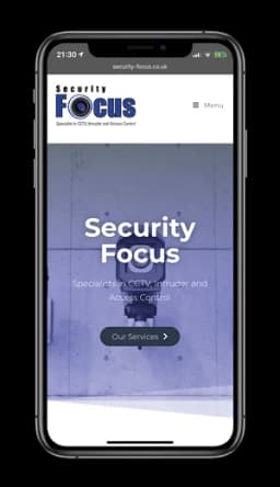 Security Focus shown on a mobile phone