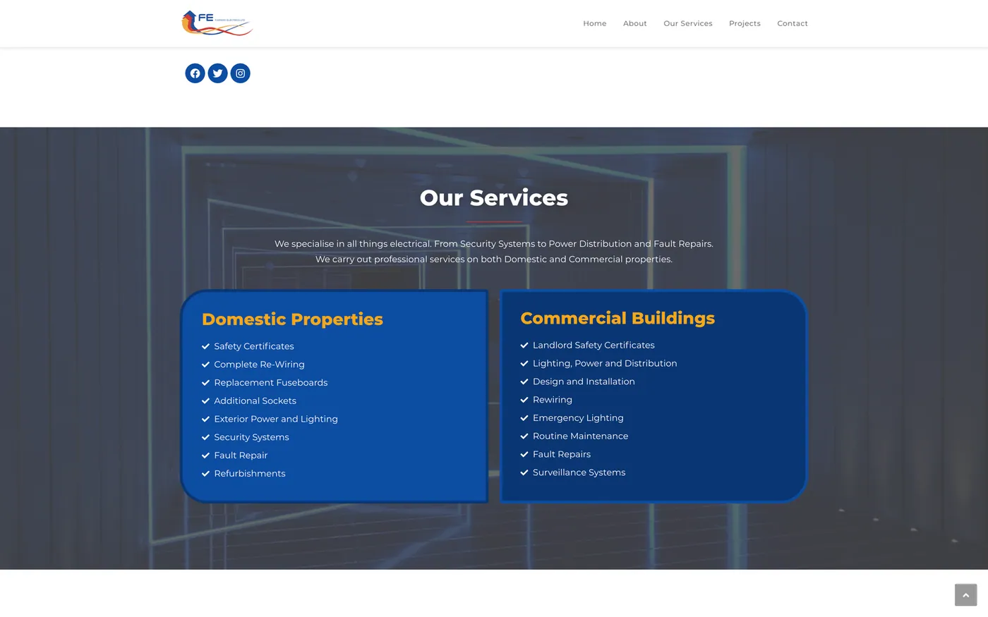 Fairway Electrics — Our-Services