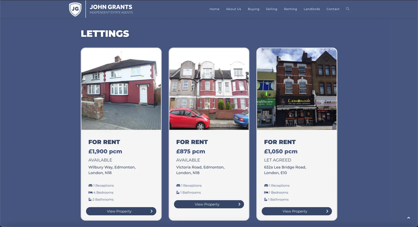 John Grants Estate Agents — Lettings
