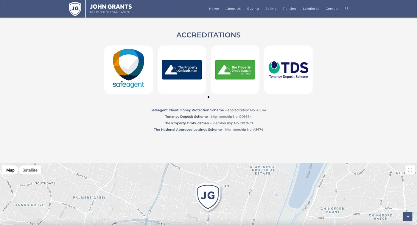 John Grants Estate Agents — Accreditations