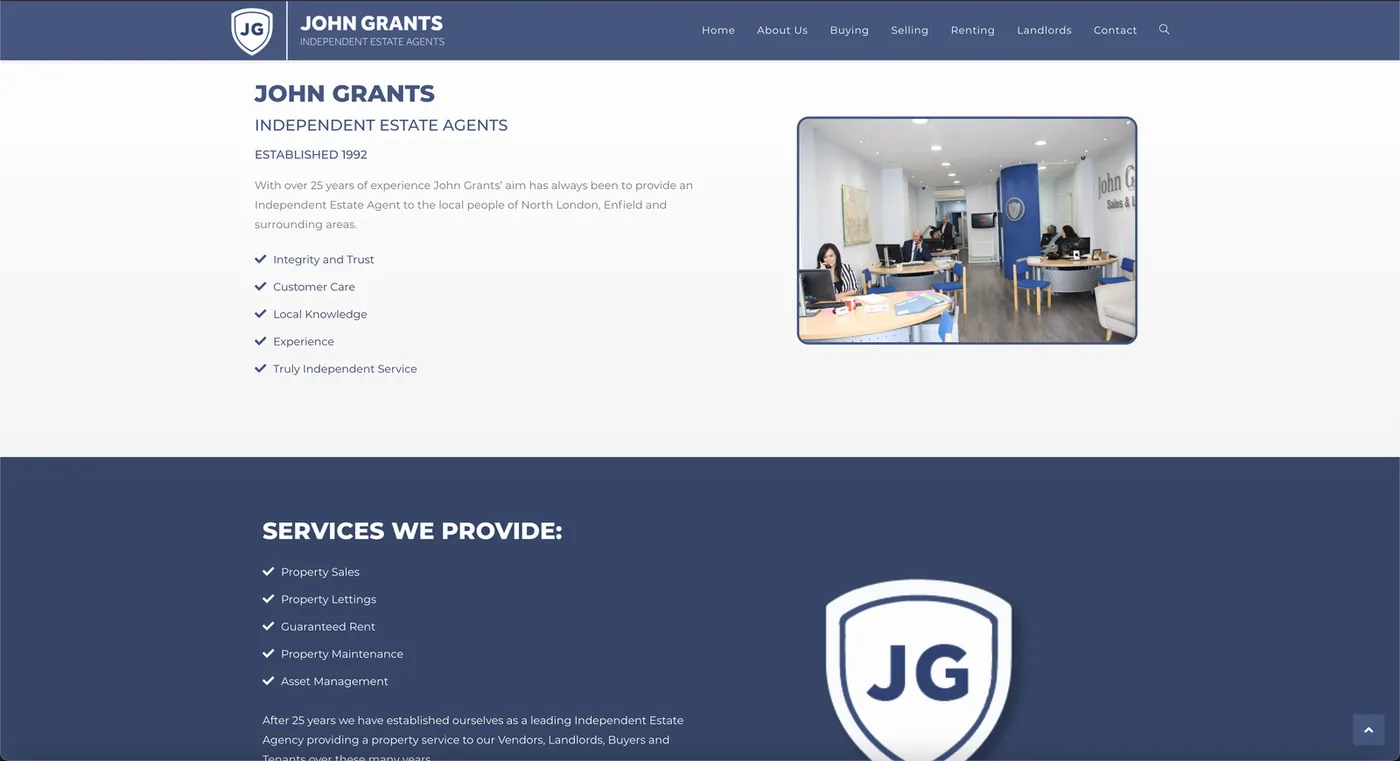 John Grants Estate Agents — About