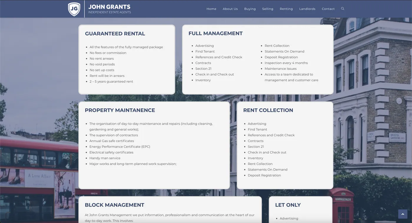 John Grants Estate Agents — Landlords