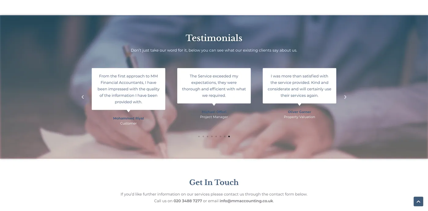 MM Accounting — Testimonials