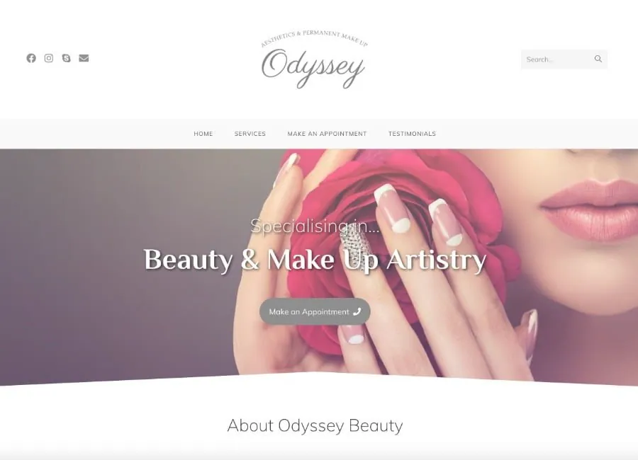 Odyssey Beauty — Homepage