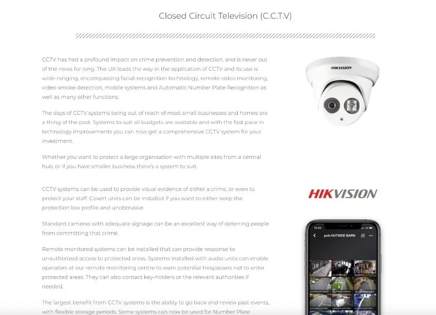 Security Focus — CCTV Page