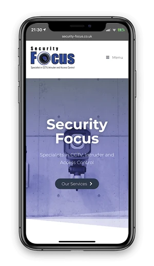 Security Focus shown on a mobile phone