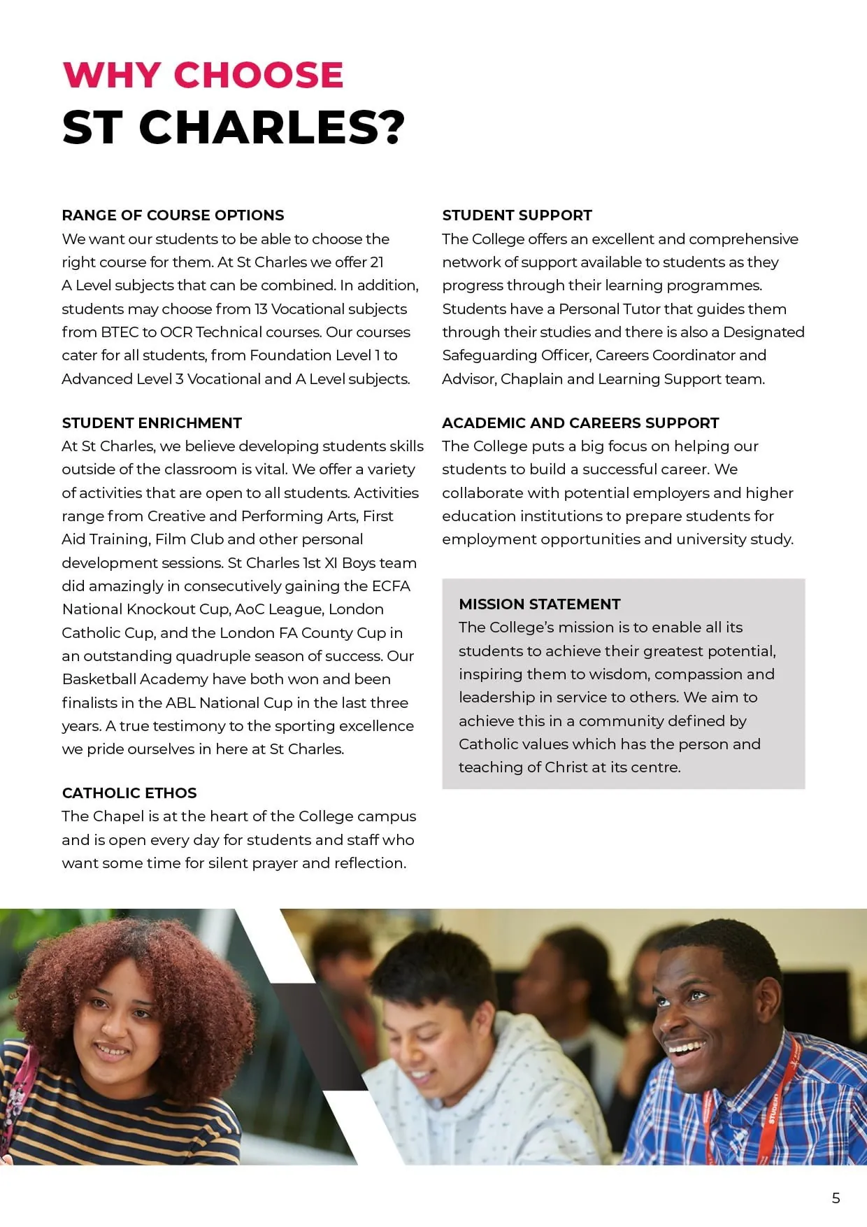 St Charles College — Why Choose St Charles?