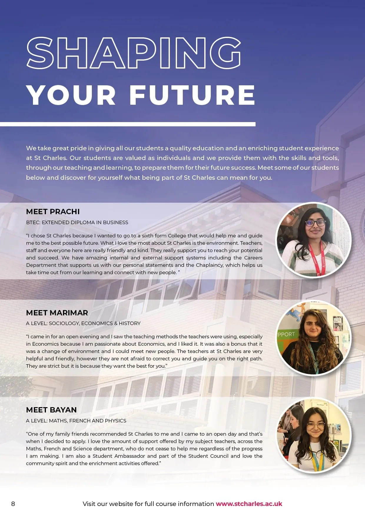 St Charles College — Shaping Your Future