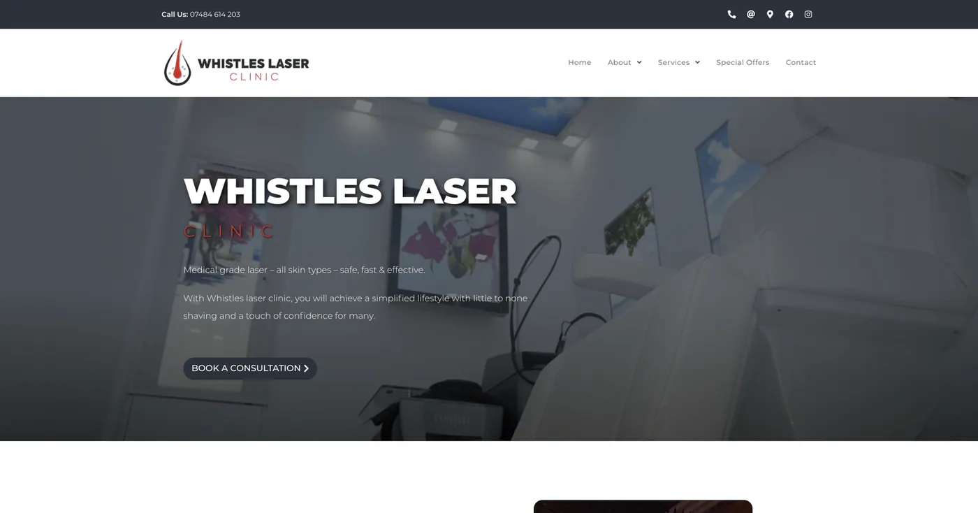 Whistles Laser Clinic — Homepage